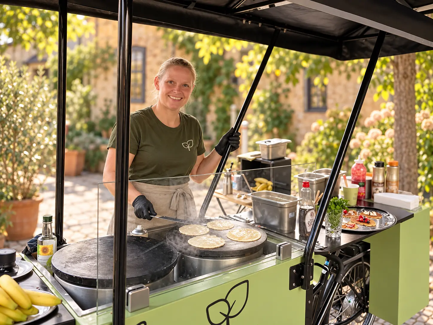 Den Grønne Bønnes crêpes cykel