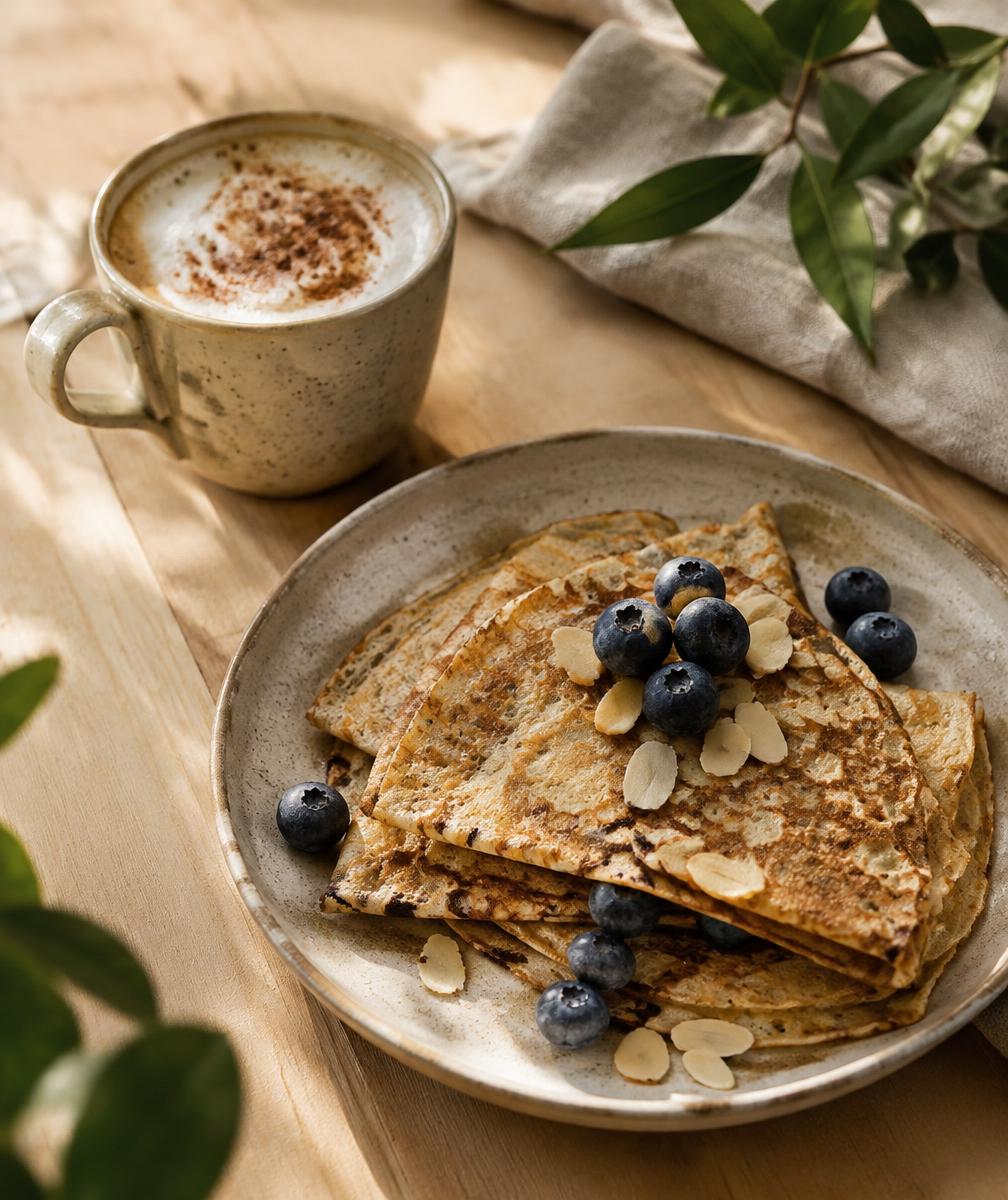 Frisklavede crêpes fra Den Grønne Bønne
