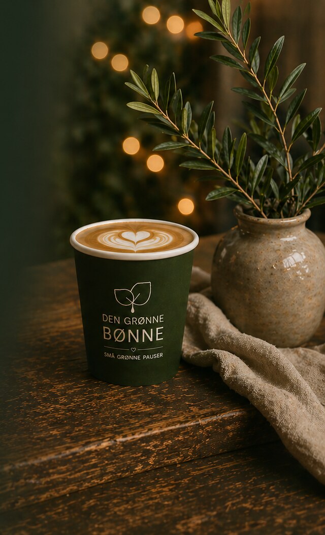 Kaffe serveret af Den Grønne Bønne